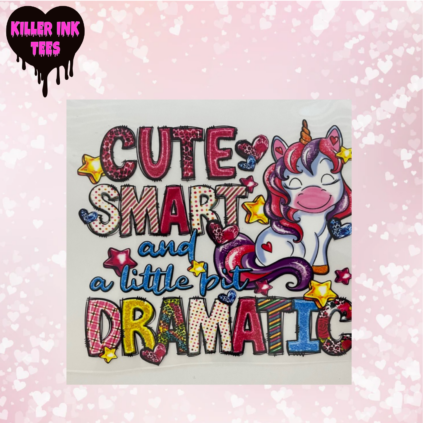Cute Smart Dramatic DTF Heat Transfer