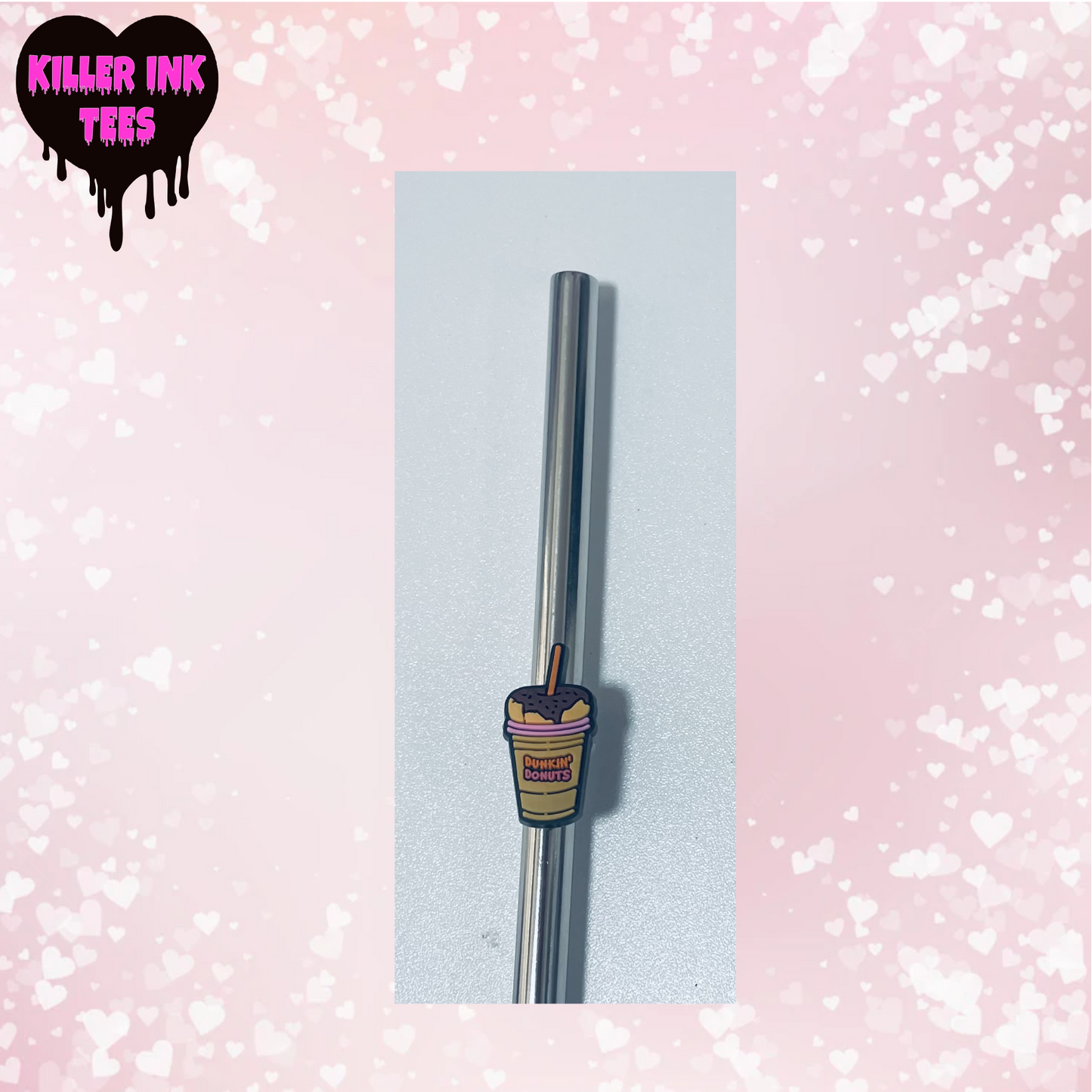 Dunkin Iced Coffee Straw Charm