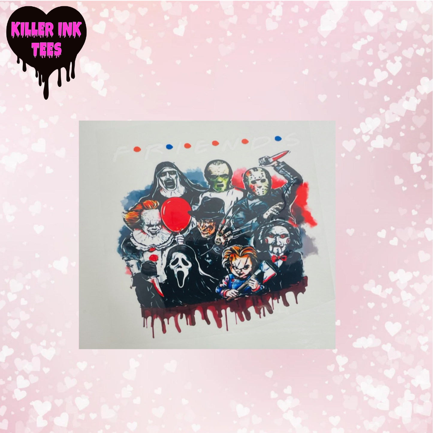 Friends Horror Balloon DTF Heat Transfer