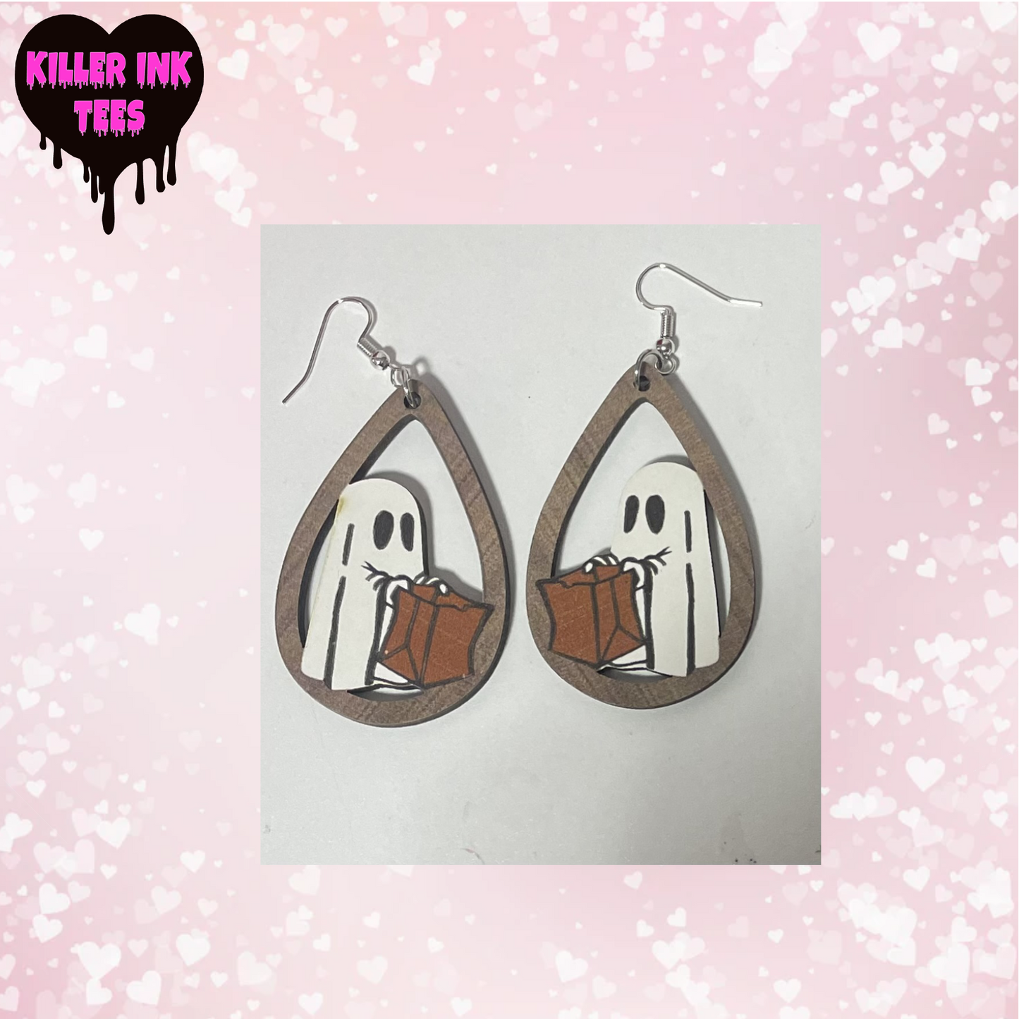 Ghost Halloween Earrings