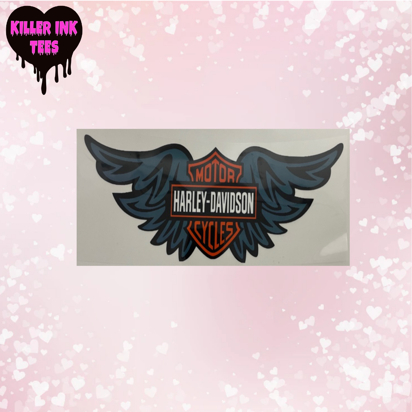 Harley Davidson Wings DTF Heat Transfer