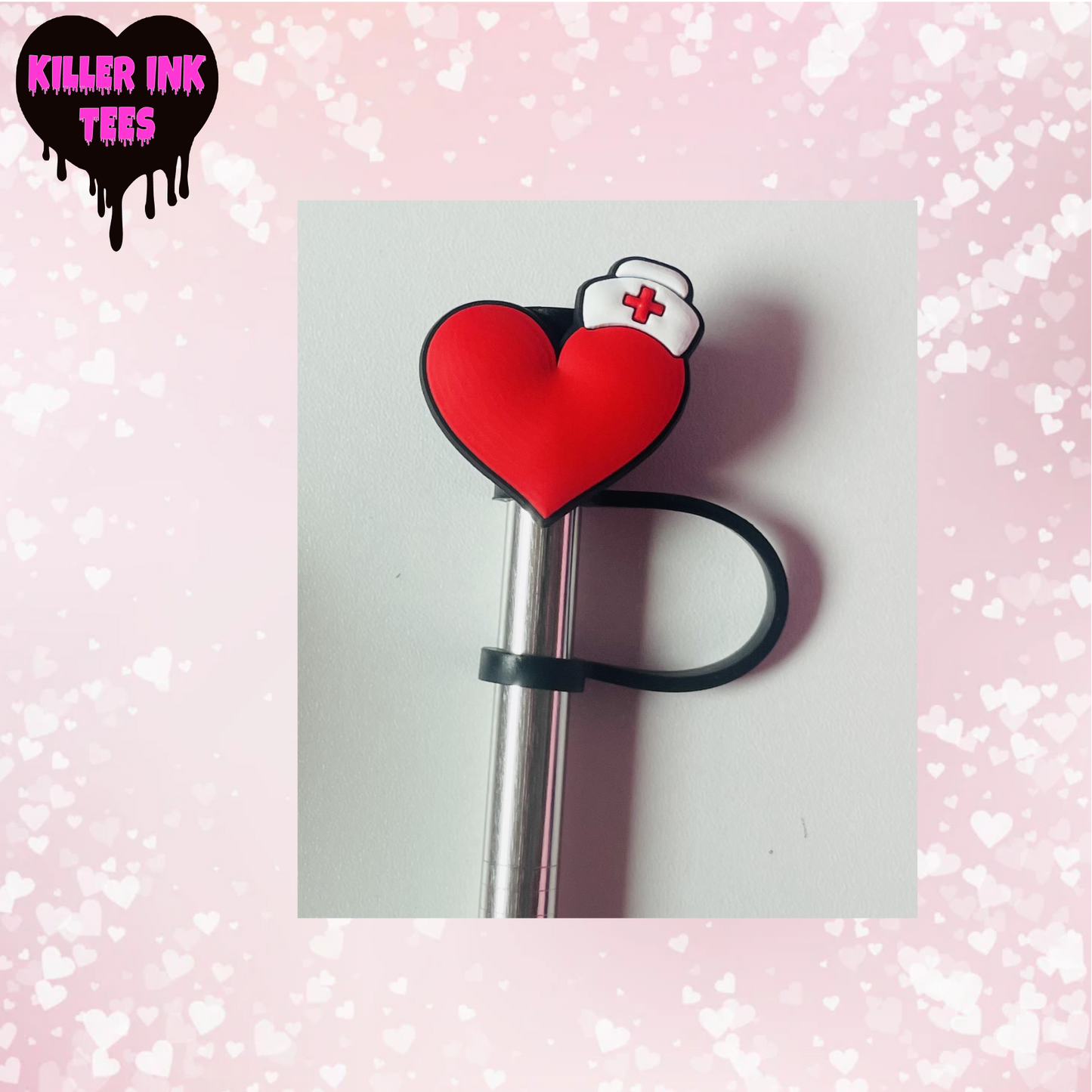 Heart Nurse Straw Topper