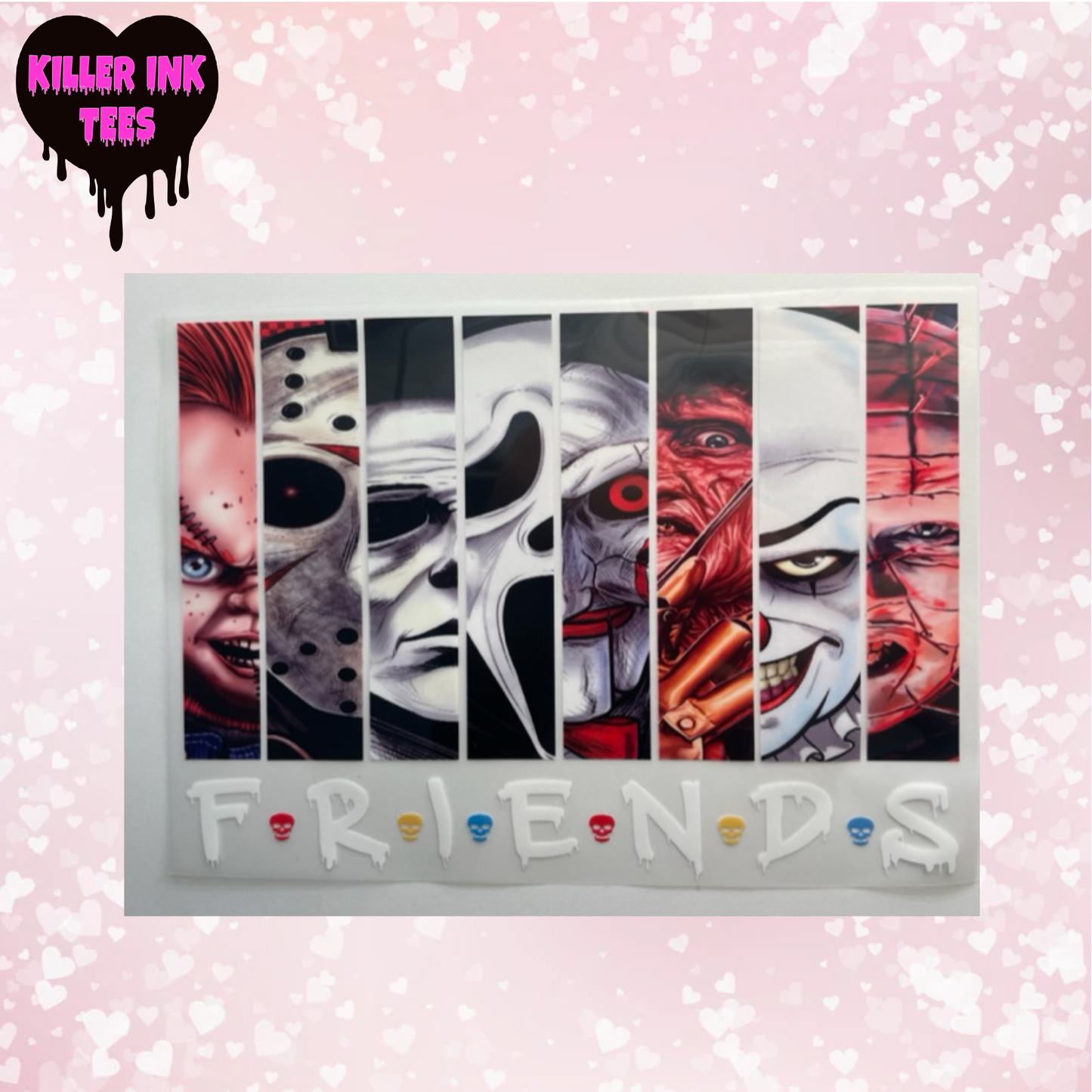 Horror 8 Friends DTF Heat Transfer