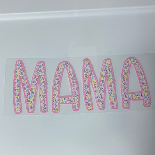 Mama Hearts DTF Heat Transfer