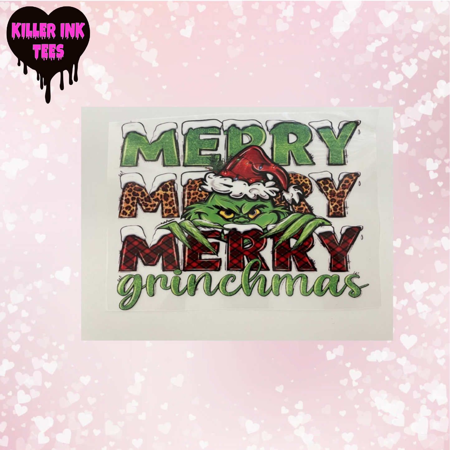Merry Merry Grinchmas DTF Heat Transfer