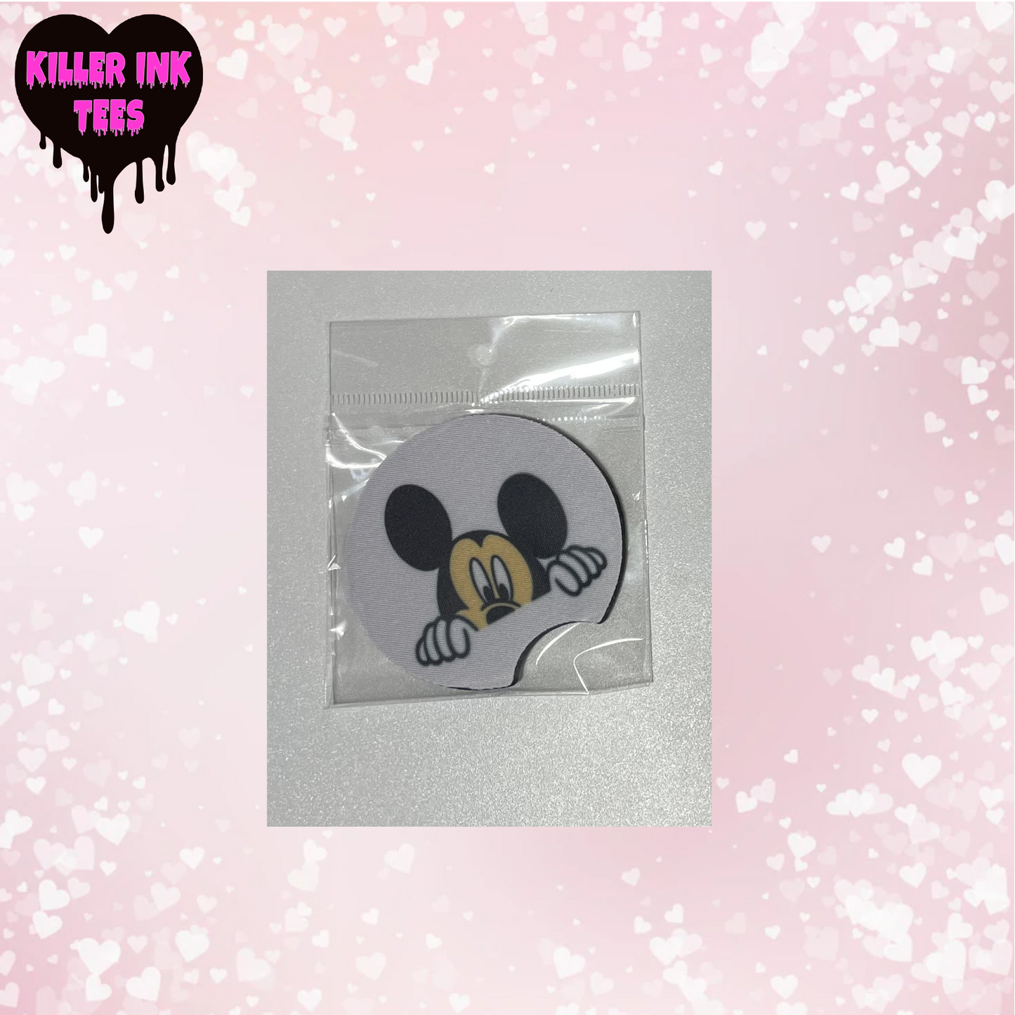 Boy Mouse Cup Coaster For Vehicle