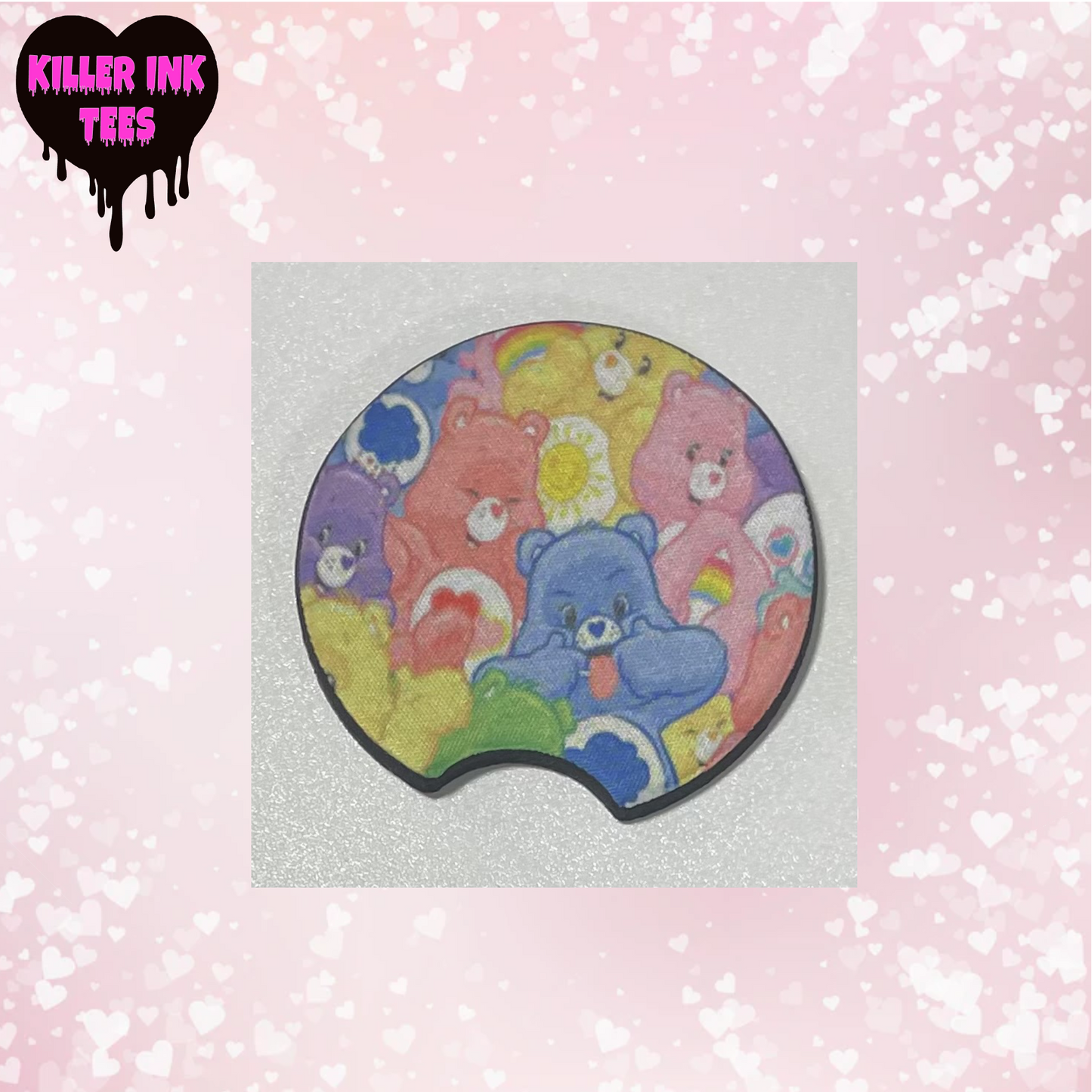 Rainbow Bears Cup Coaster For Vehicle
