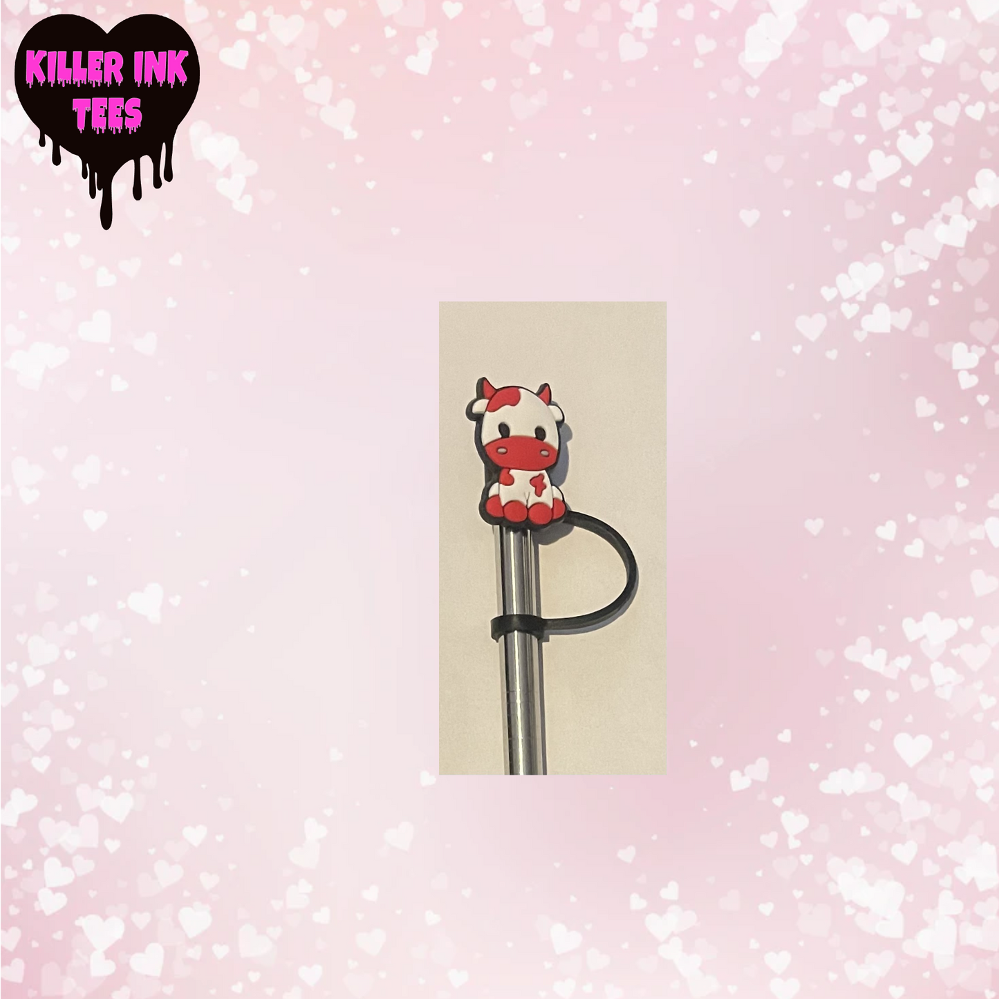 Red Cow Straw Topper