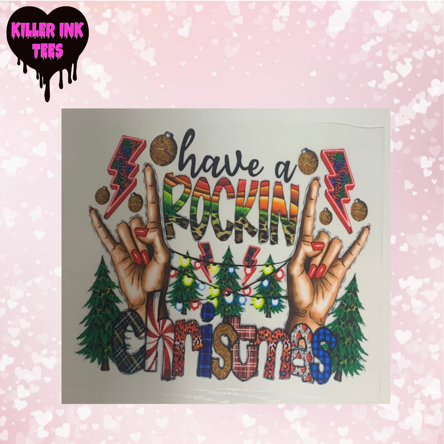 Rockin Christmas DTF Heat Transfer