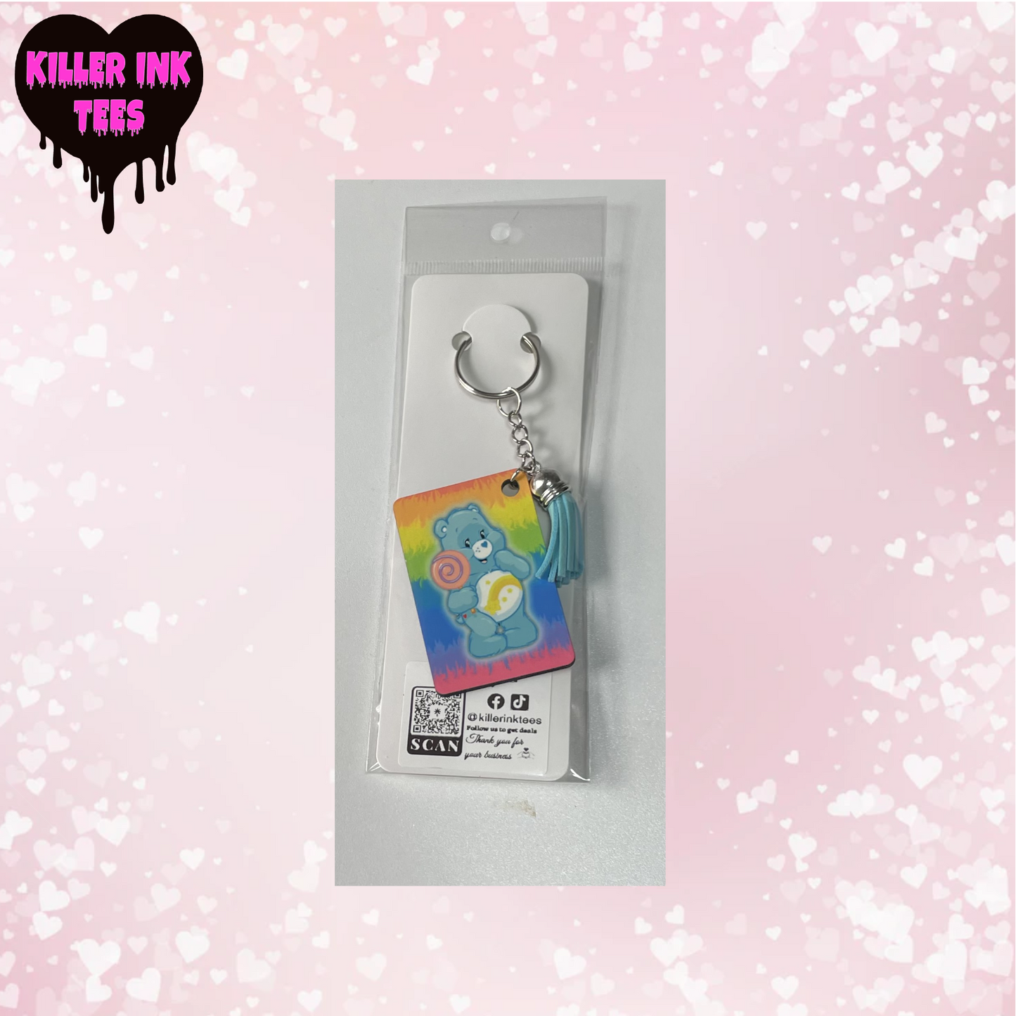 Sweet Bear Keychain Double Sided