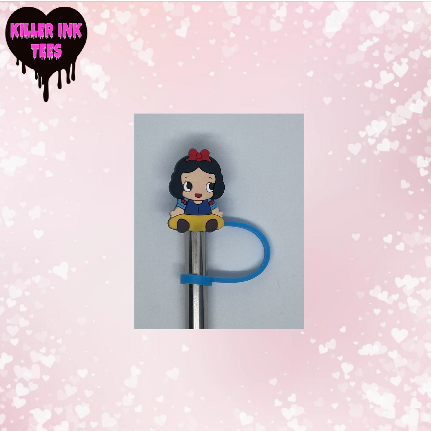 Snow White Straw Topper