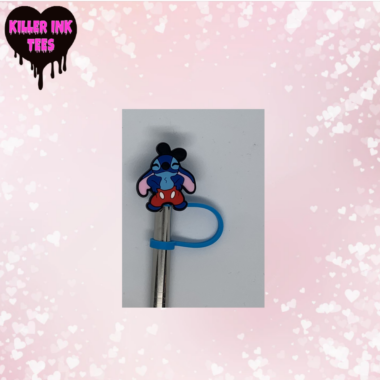 Stitch Red Pants Straw Topper