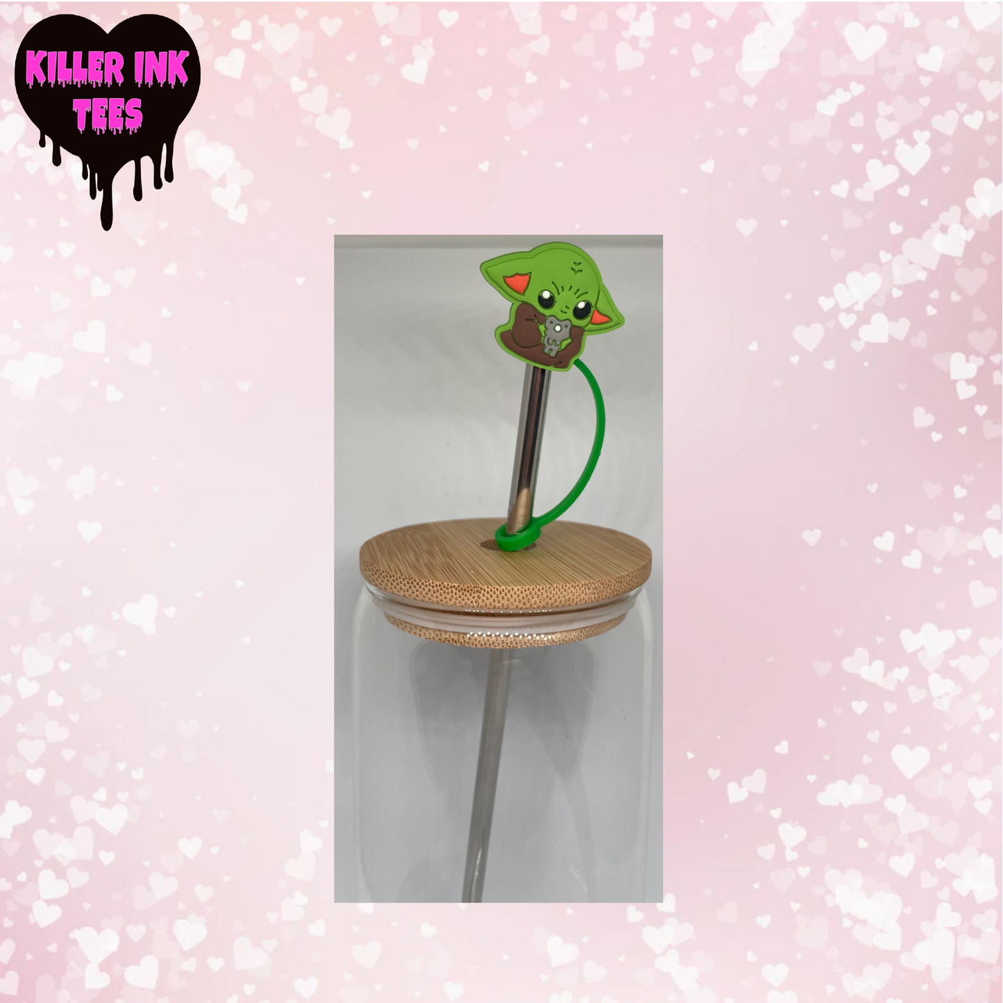 Baby Yoda Straw Topper