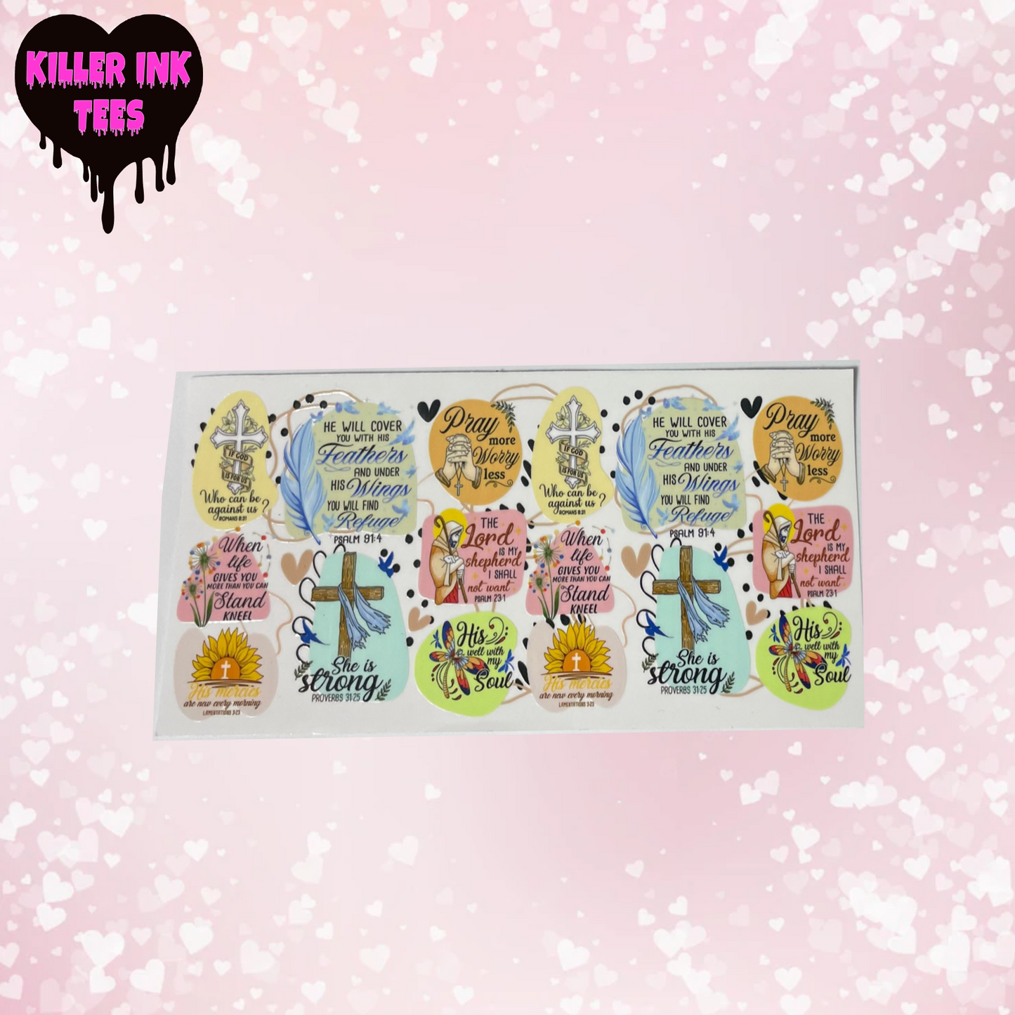 Bible Quotes cup transfer