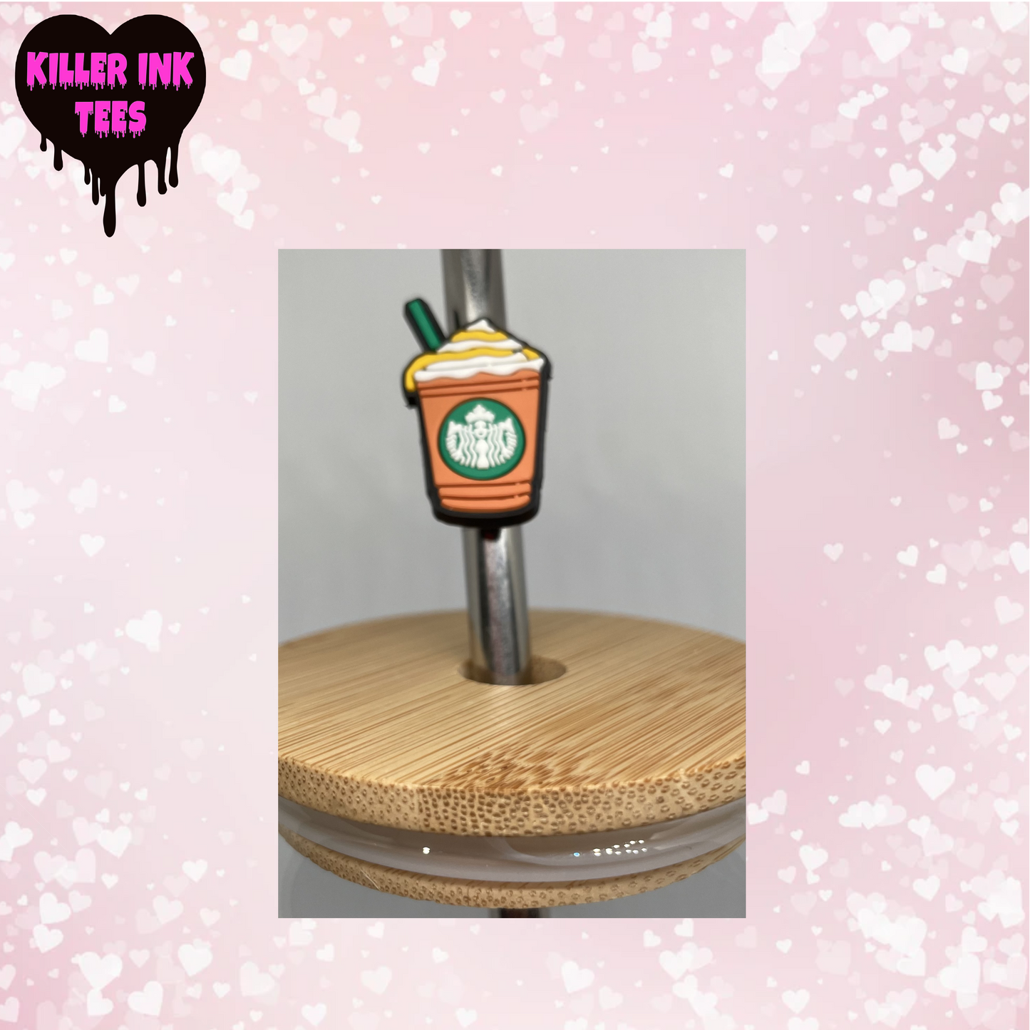 Caramel Swirl Straw Charm