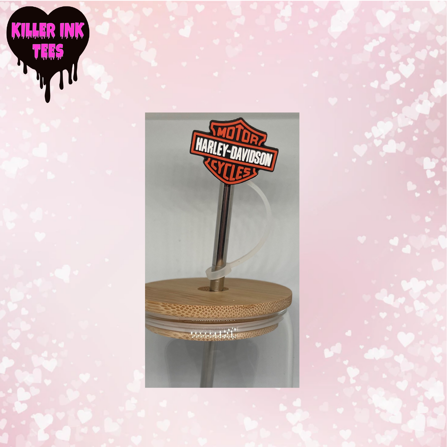 Harley Davidson Straw Topper