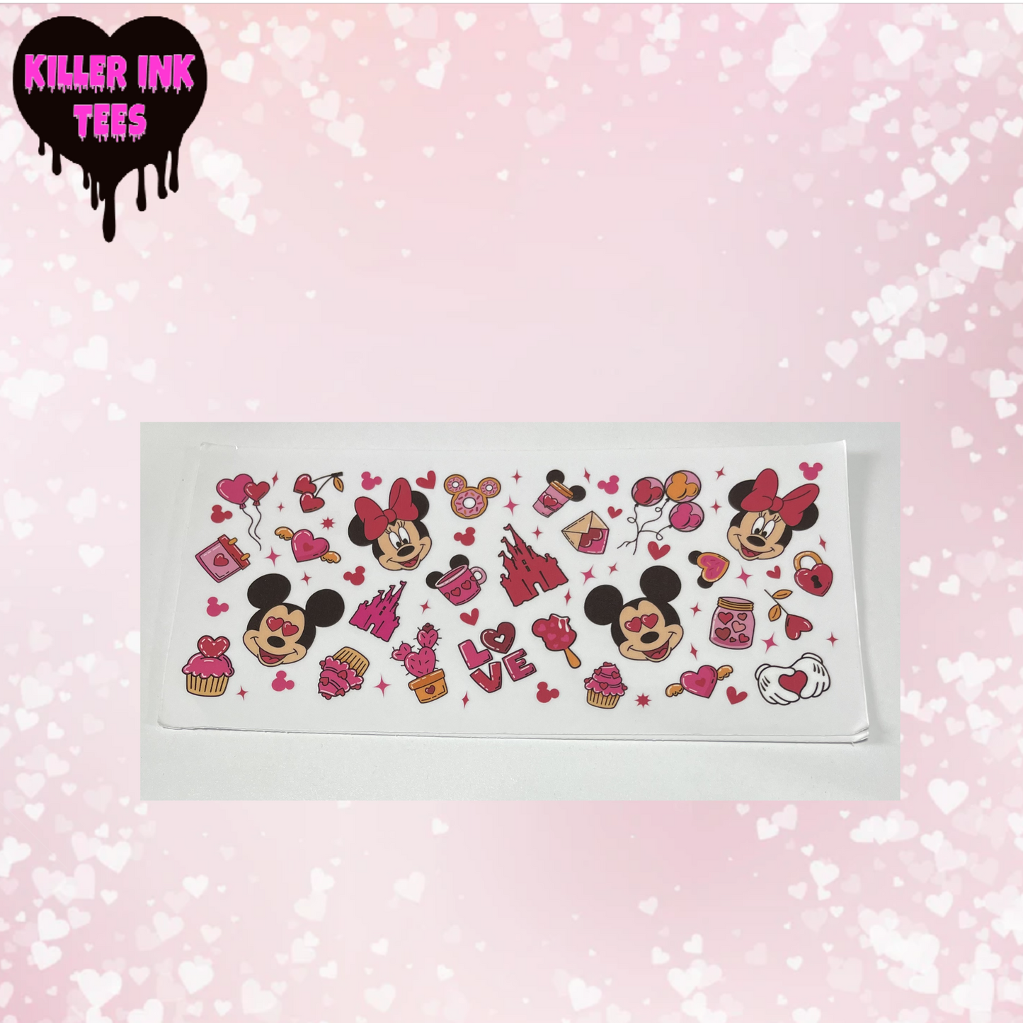 Minnie Mouse Love Cup Transfer