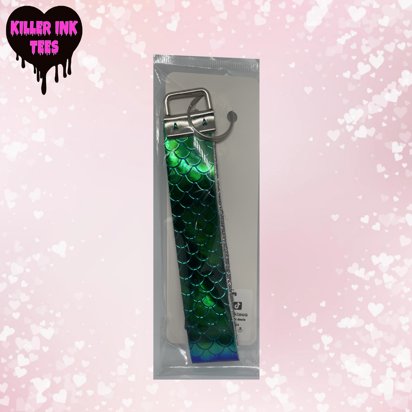 Mermaid Keychain/ Key fob holder Wristlet