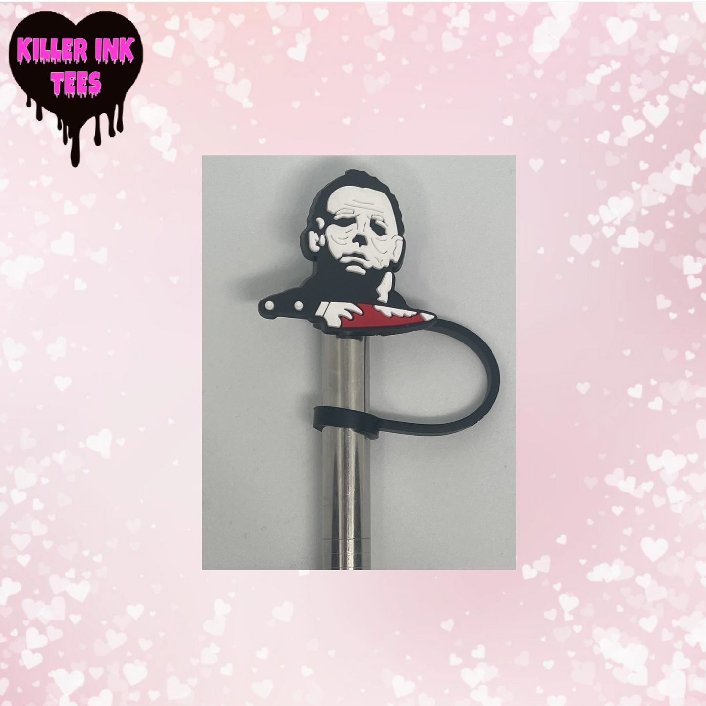 Michael Bloody Knife Straw Topper