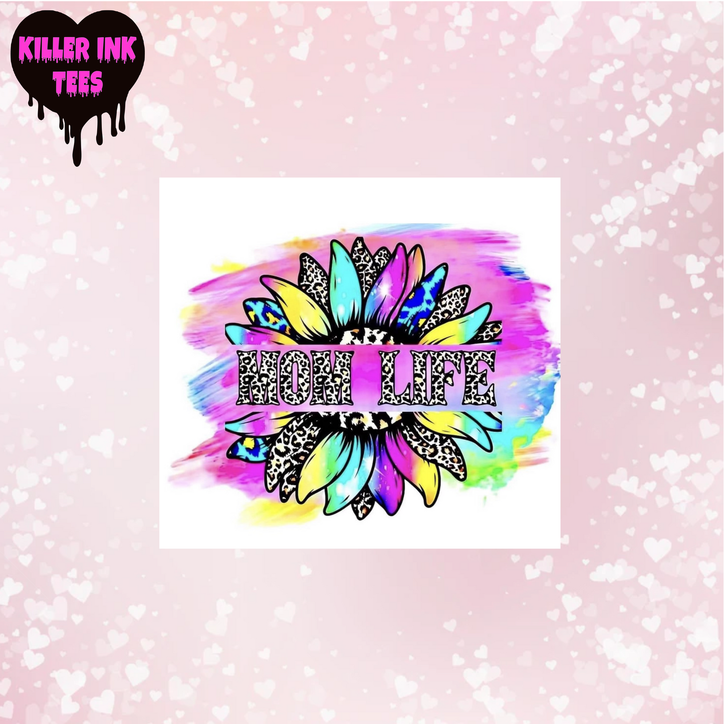 Mom Life Sunflower Sublimation Heat Transfer
