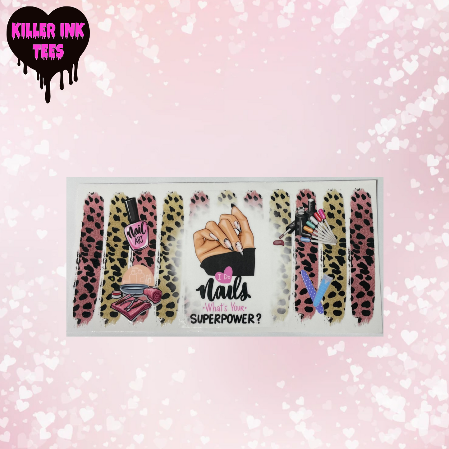 Nails Superpower cup transfer