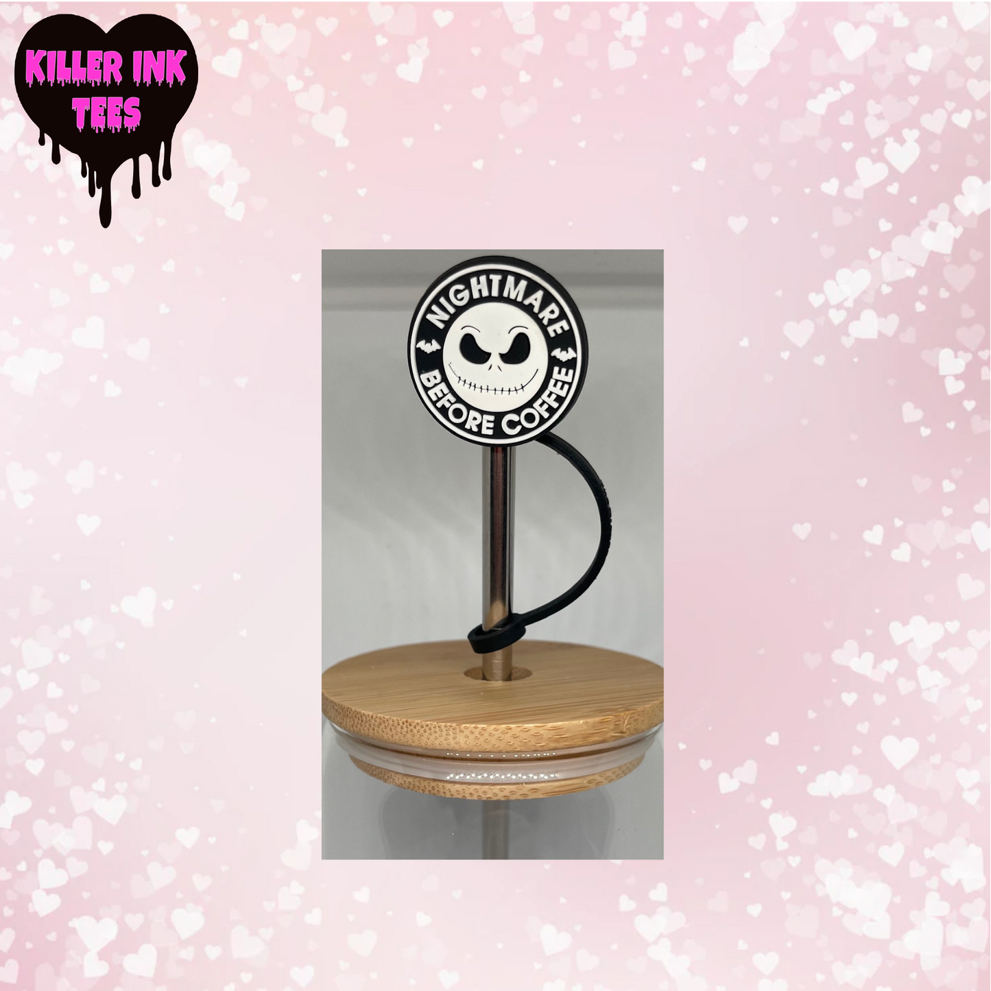 Nightmare Before Coffee Straw Topper