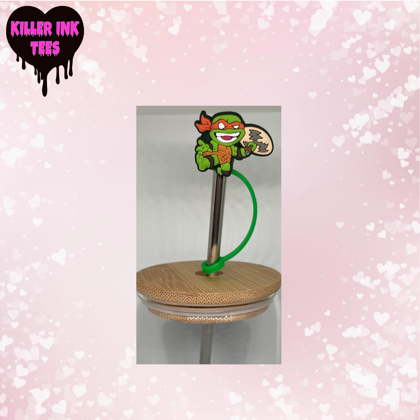 MichaelAngelo Ninja Turtle Straw Topper