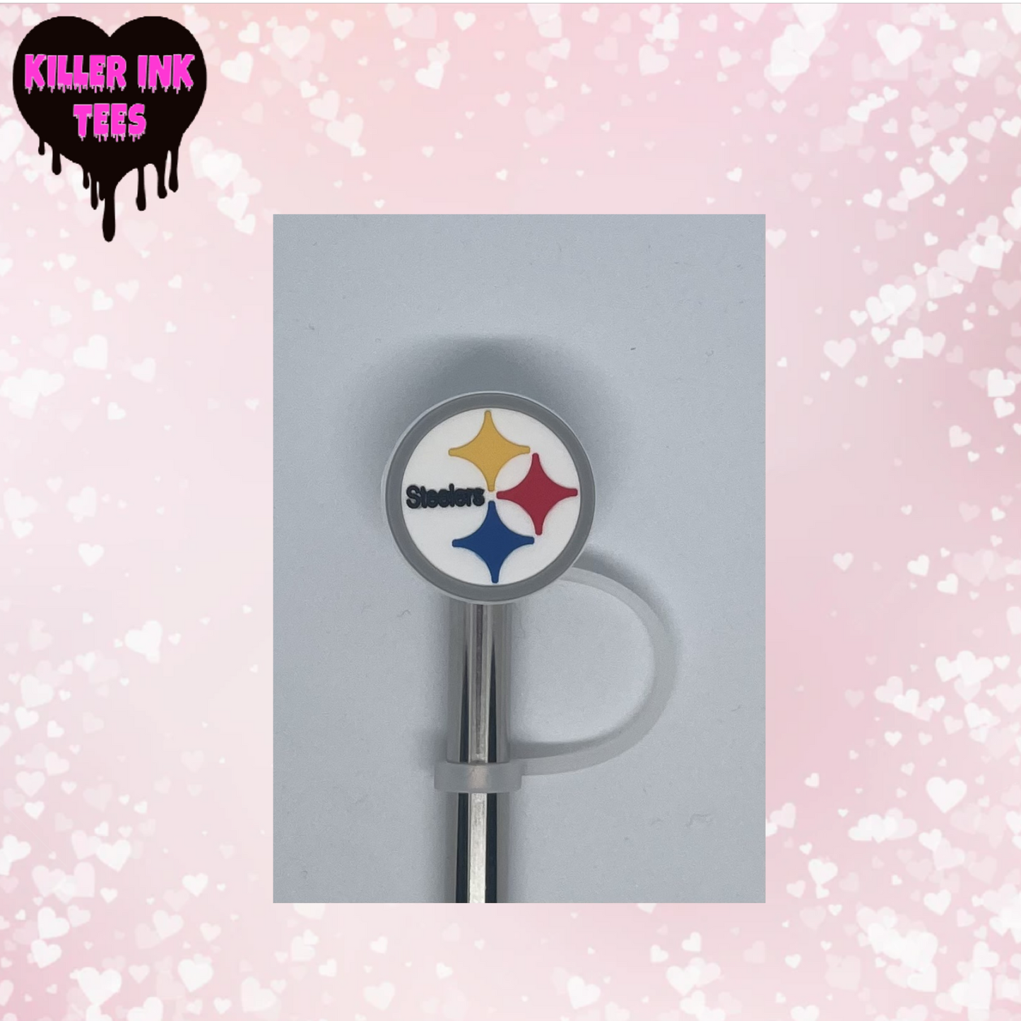 Steelers Straw Topper