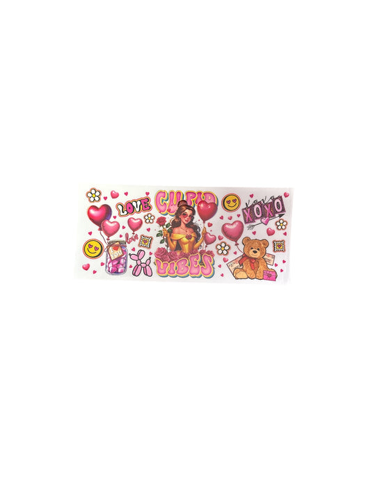 Belle Princess Cupid Vibes Cup Transfer