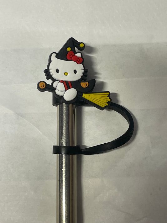 Hello kitty witch broom Straw Topper