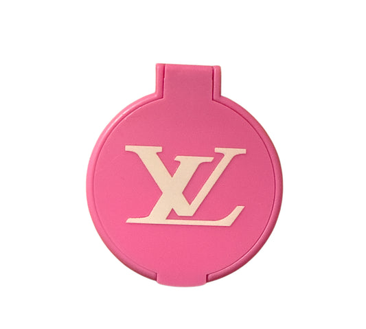 lv big pink pocket mirror