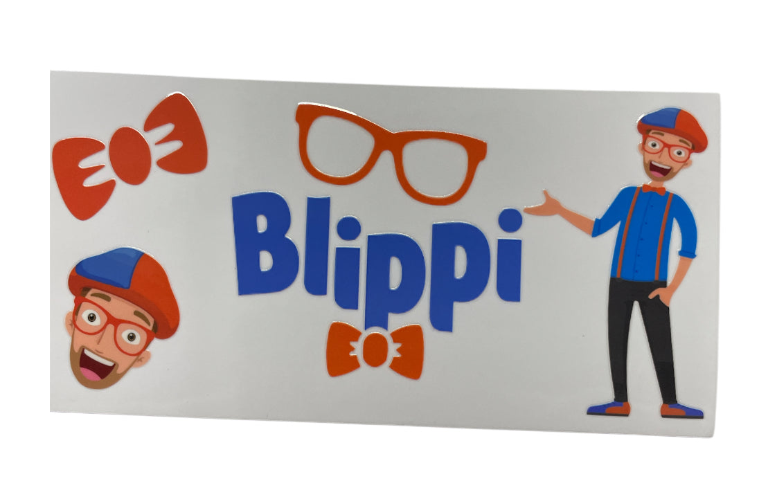 Blippi head bow tie Cup Transfer