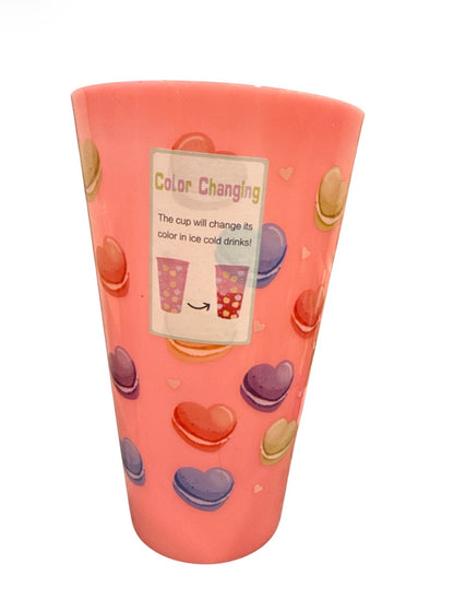 Cute color changing plastic cups
