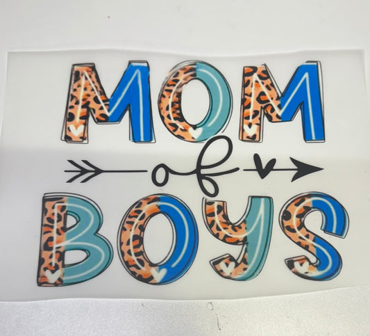 Mom Of Boys Heart Arrow  DTF Heat Transfer