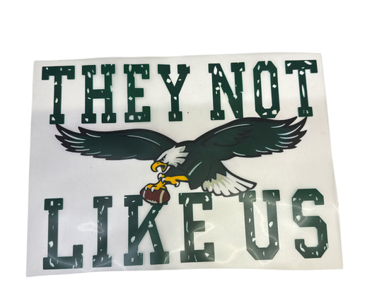 They not like us eagles DTF Heat Transfer