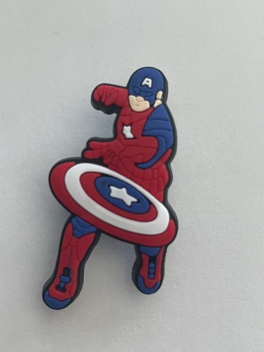 Captain america Shoe Charm