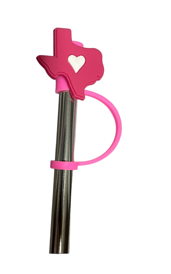 Texas Heart Straw Topper