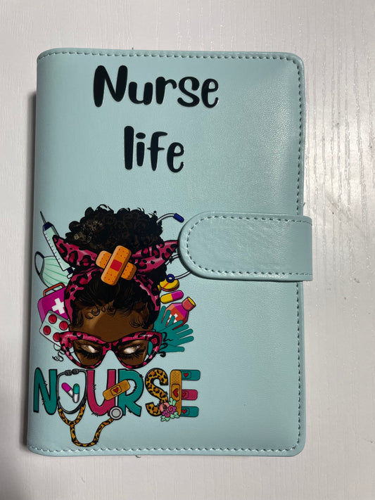 Curly Hair Nurse Budget Binder With Pen
