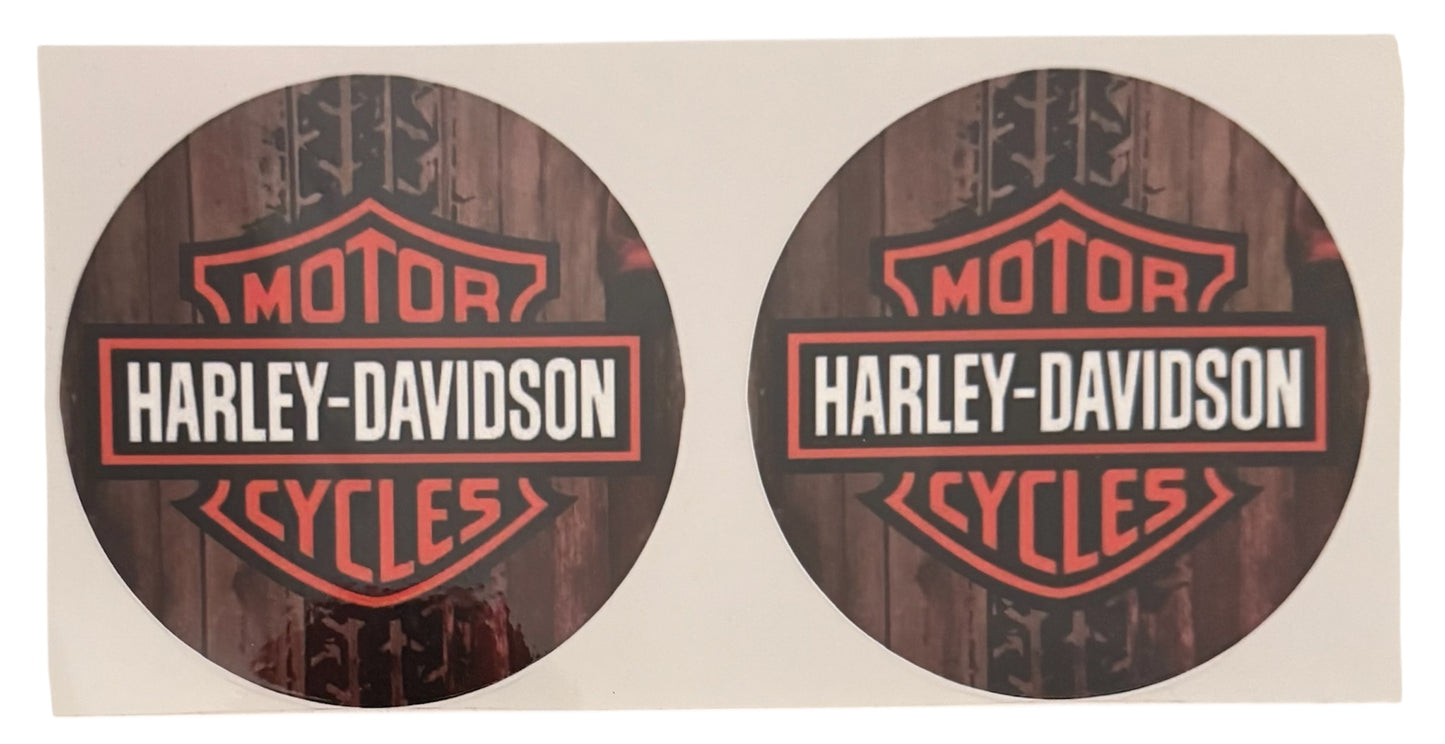 Harley Davidson Tire Marks Middle 2x UV Cup Transfer