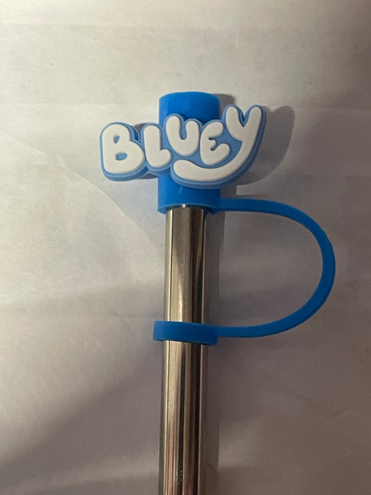 Bluey words Straw Topper