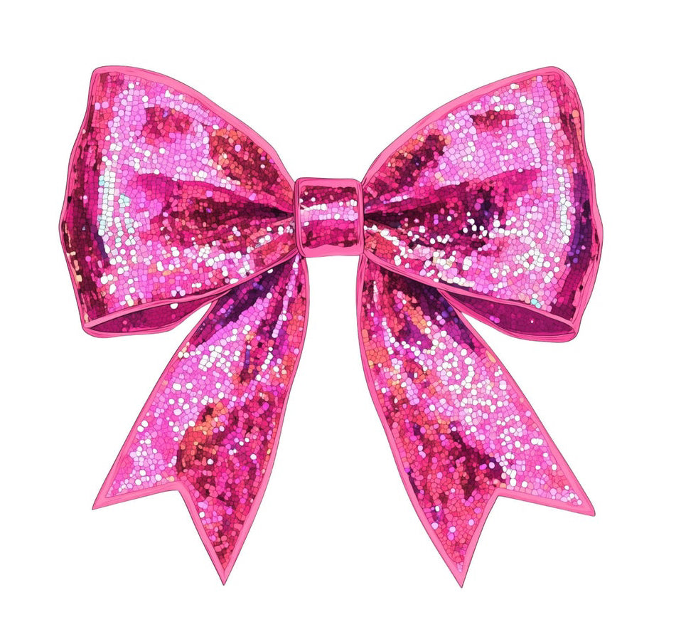 Pink bow  DTF Heat Transfer