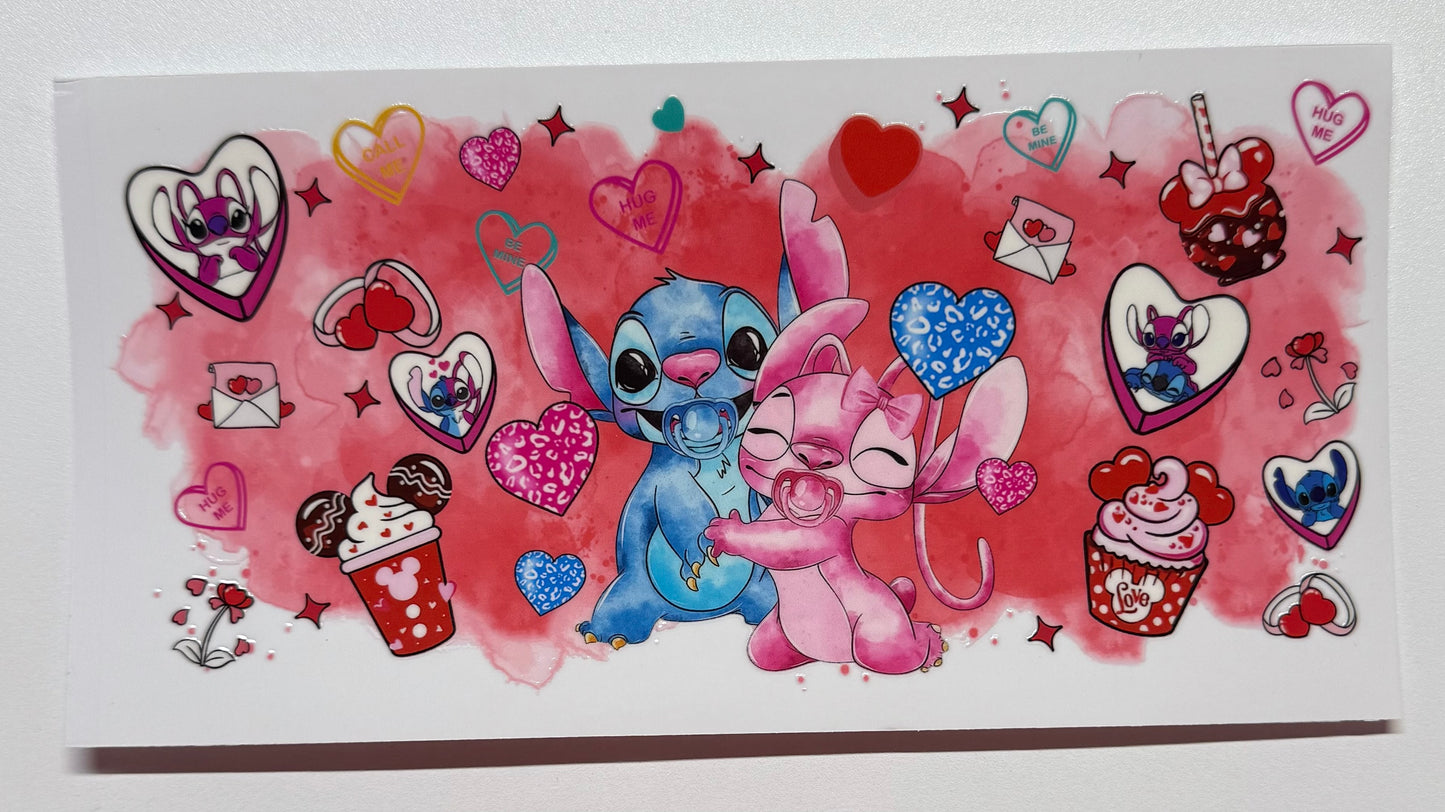 Stitch and Angel Pacifiers Cup Transfer