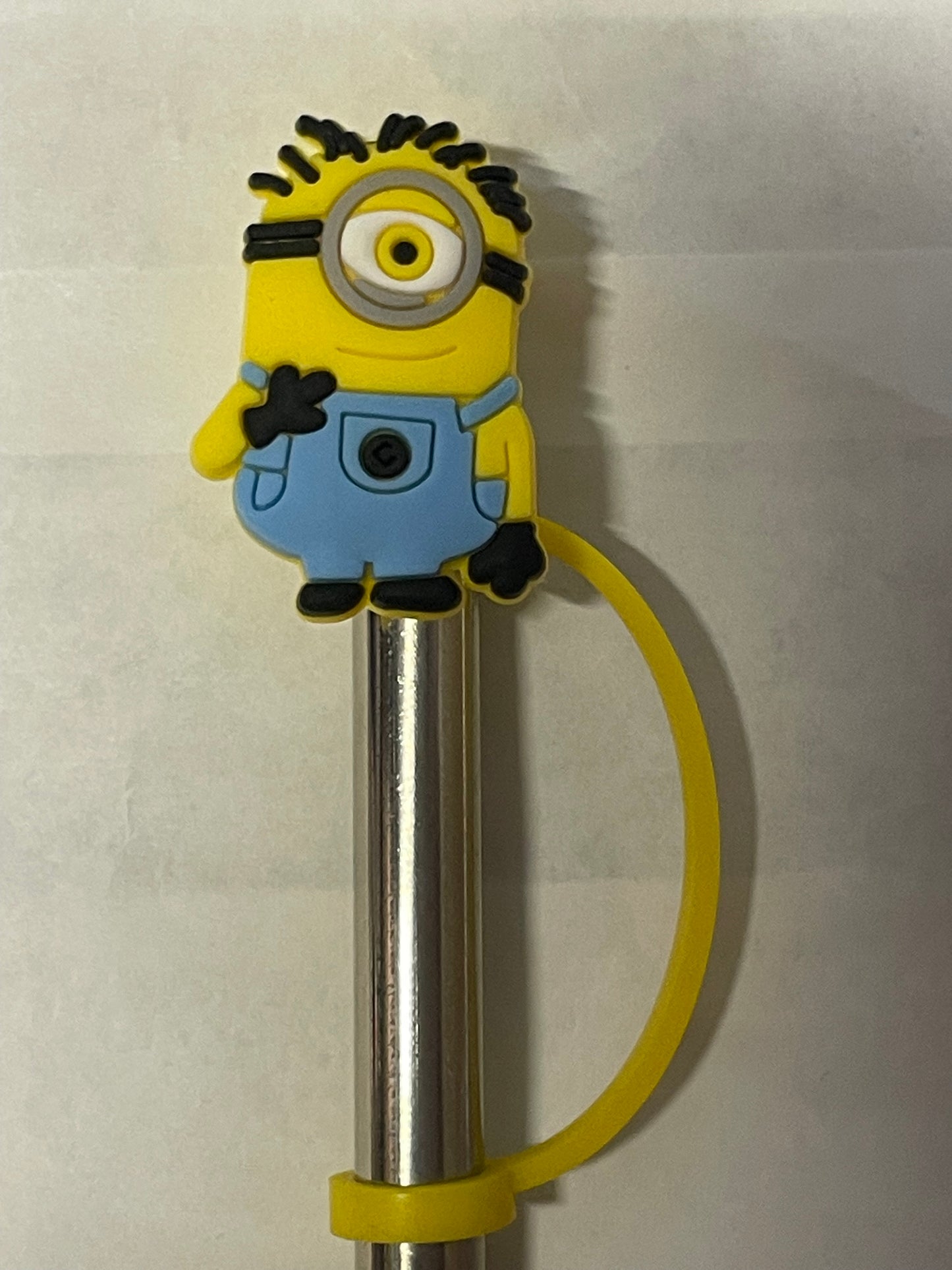 Minion 1 eye Straw Topper