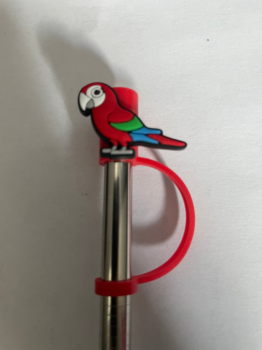 Red parrot Straw Topper