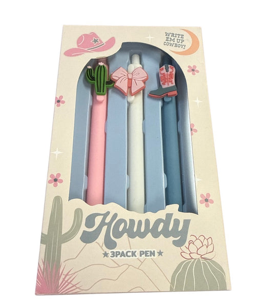 Howdy 3 pack pens