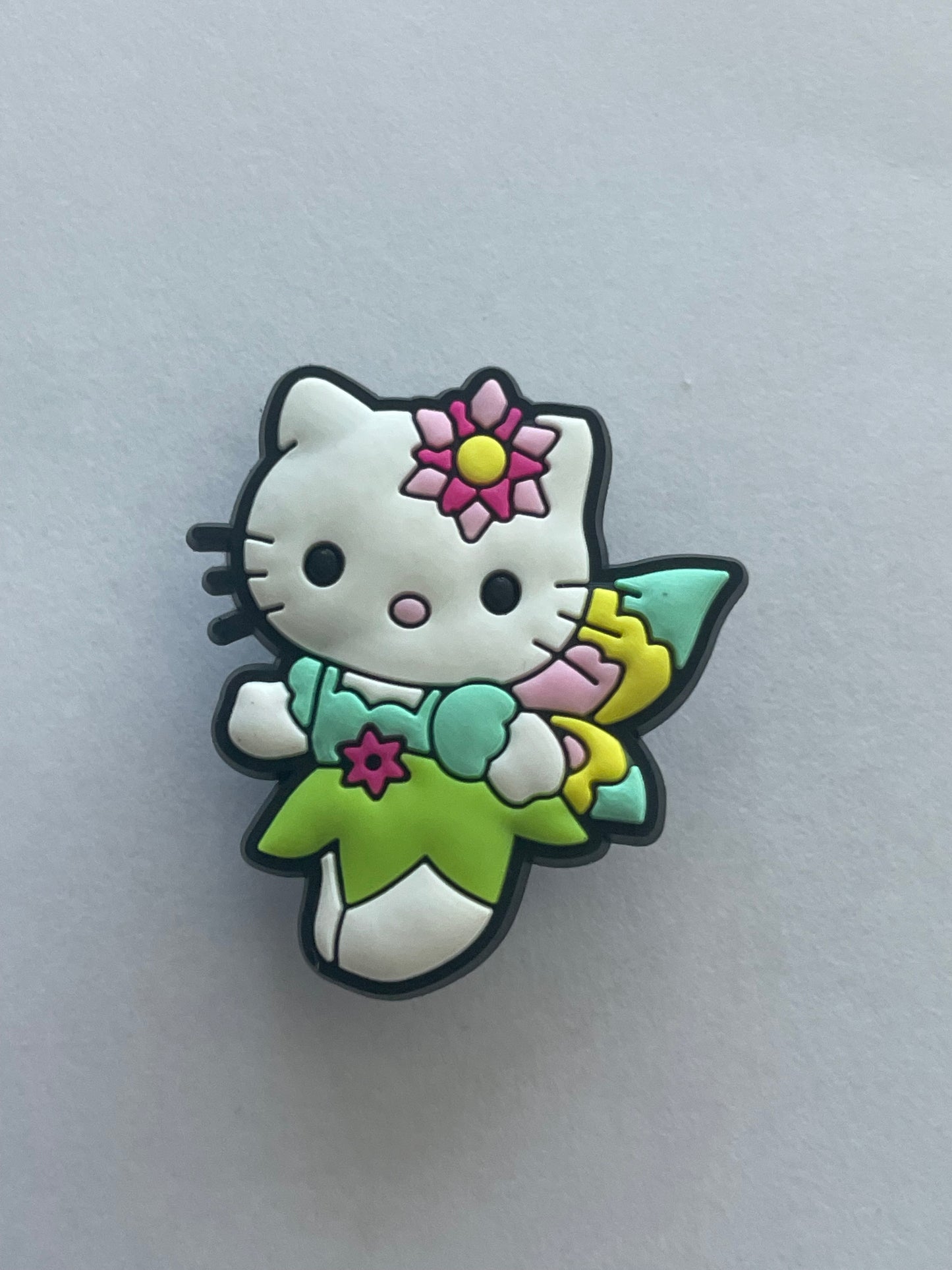 Hello kitty green fairy  Shoe Charm