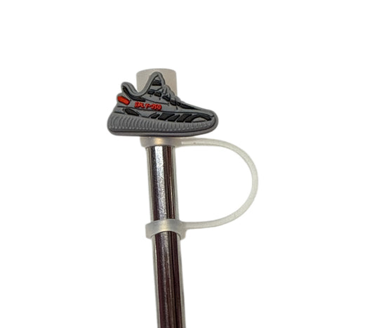 Gray sneaker Straw Topper