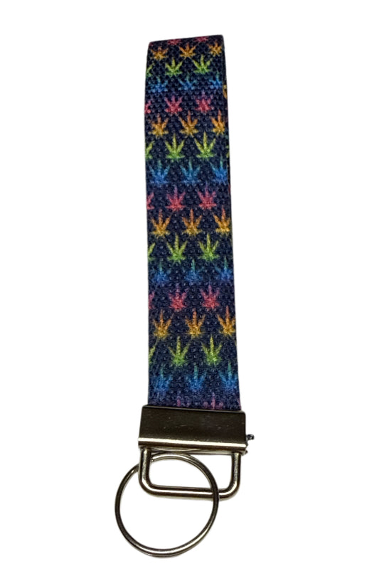 Weed 420 Keychain/ Key fob holder Wristlet