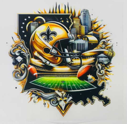 New Orleans Saints DTF Heat Transfer