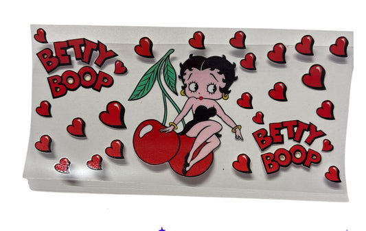Betty boop hearts Cup Transfer